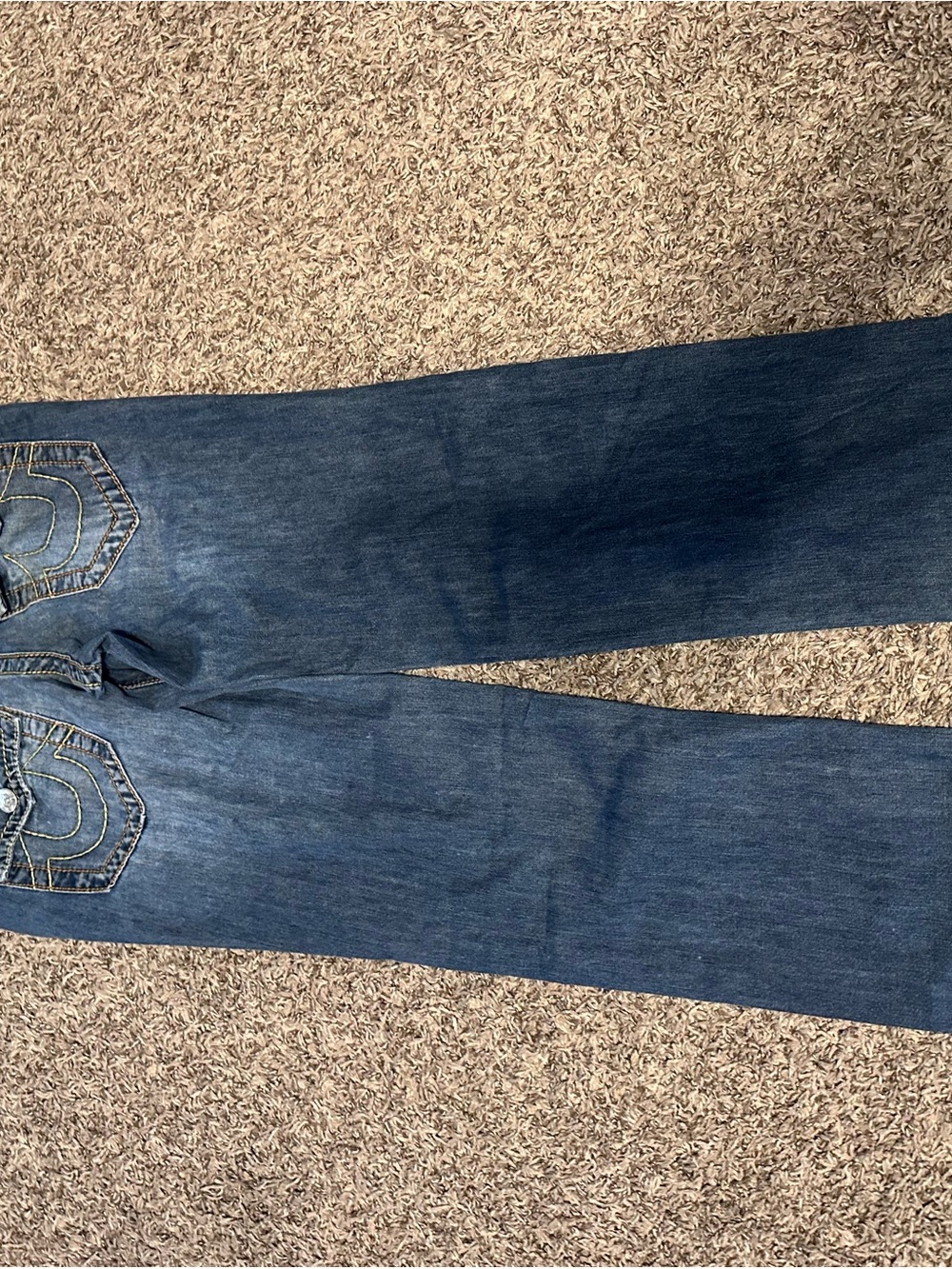 True Religion Men's Slim Straight Jeans - Denim Blue